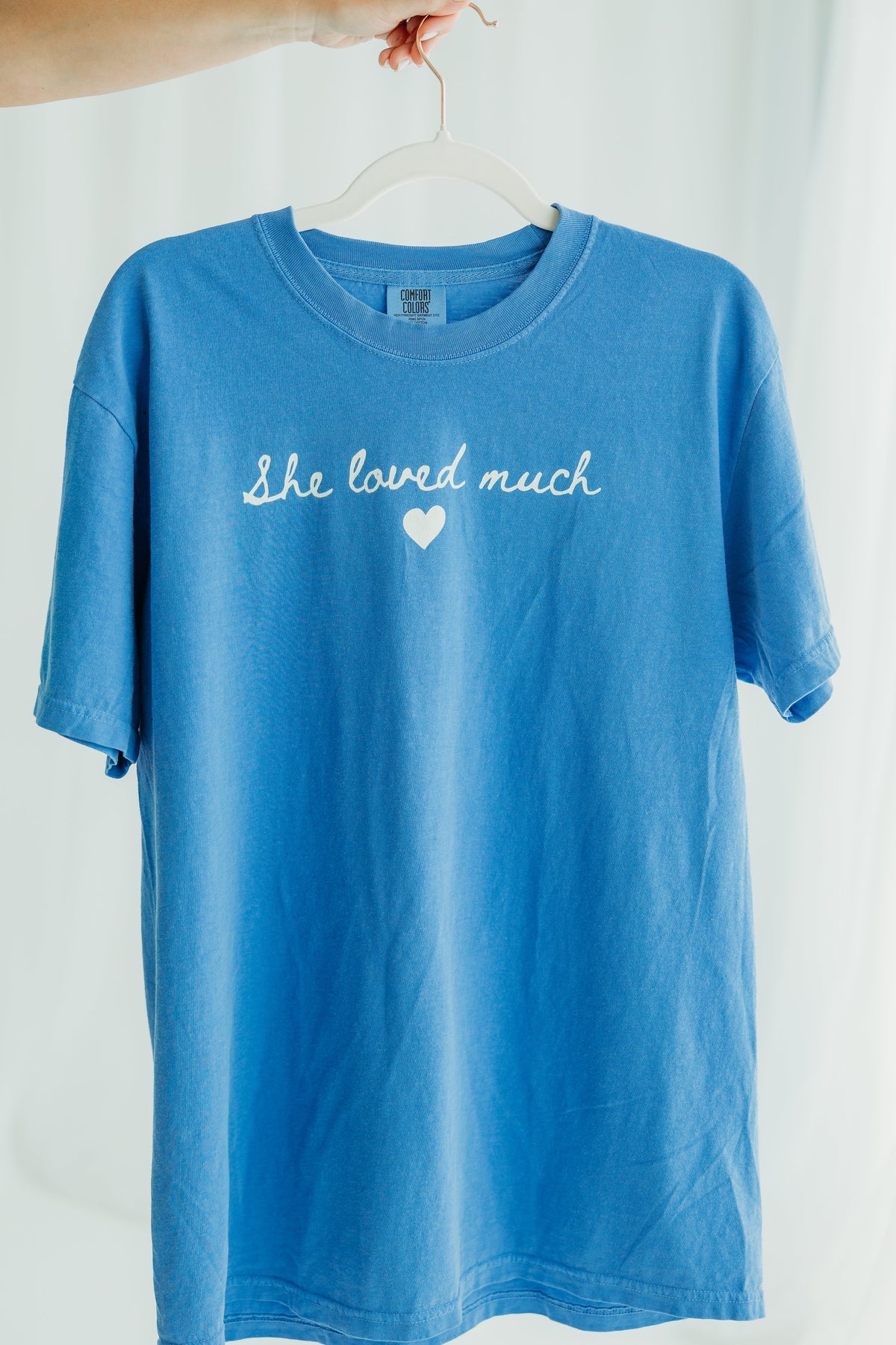 She Loved Much T-Shirt - Blue