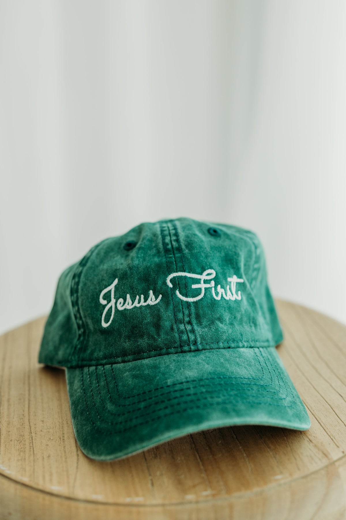 Jesus First Embroidered Cap