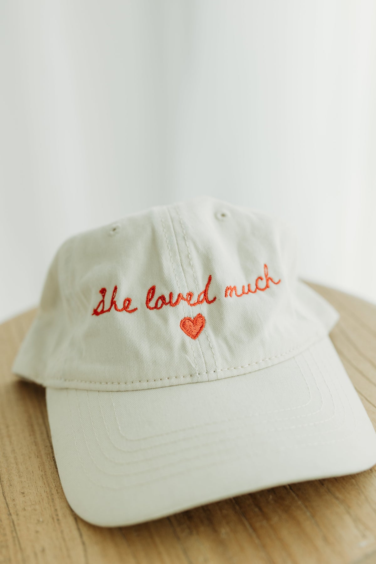 She Loved Much Embroidered Cap