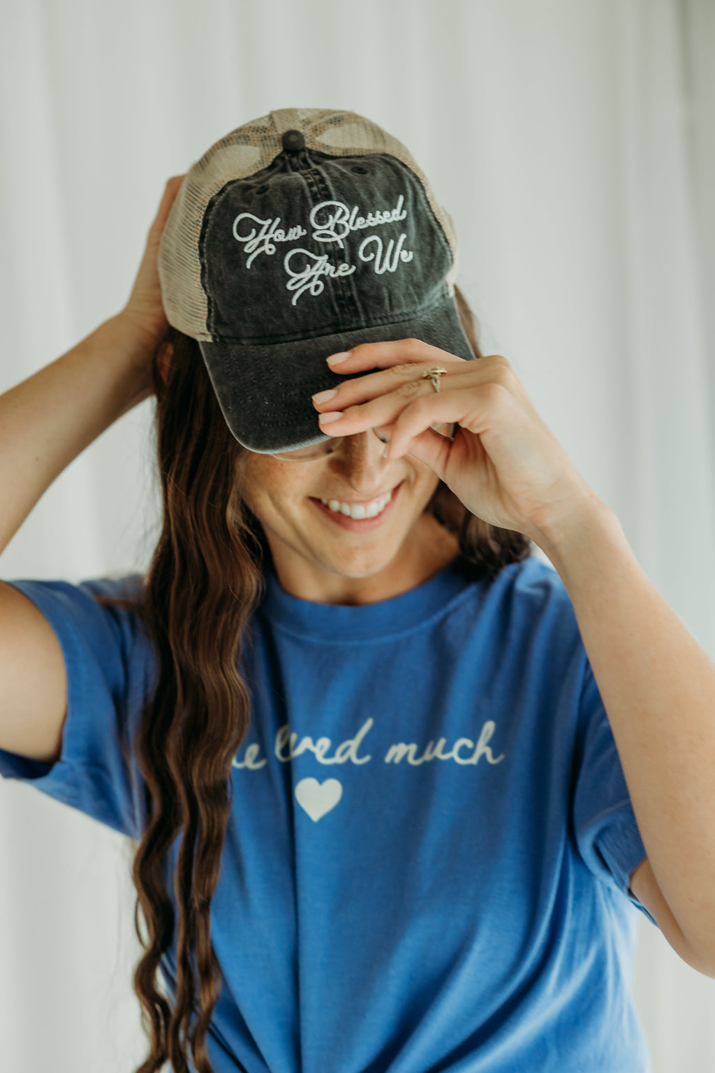 She Loved Much T-Shirt - Blue