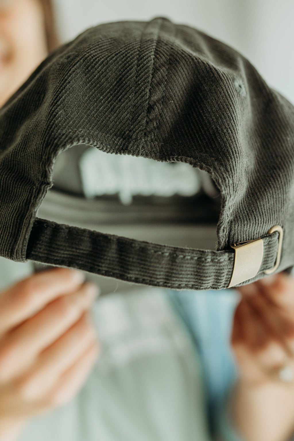 Testify Embroidered Corduroy Cap