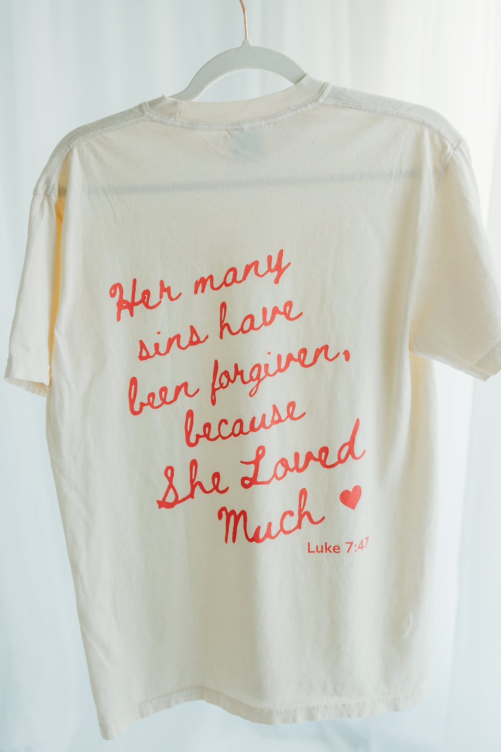 She Loved Much T-Shirt - Ivory