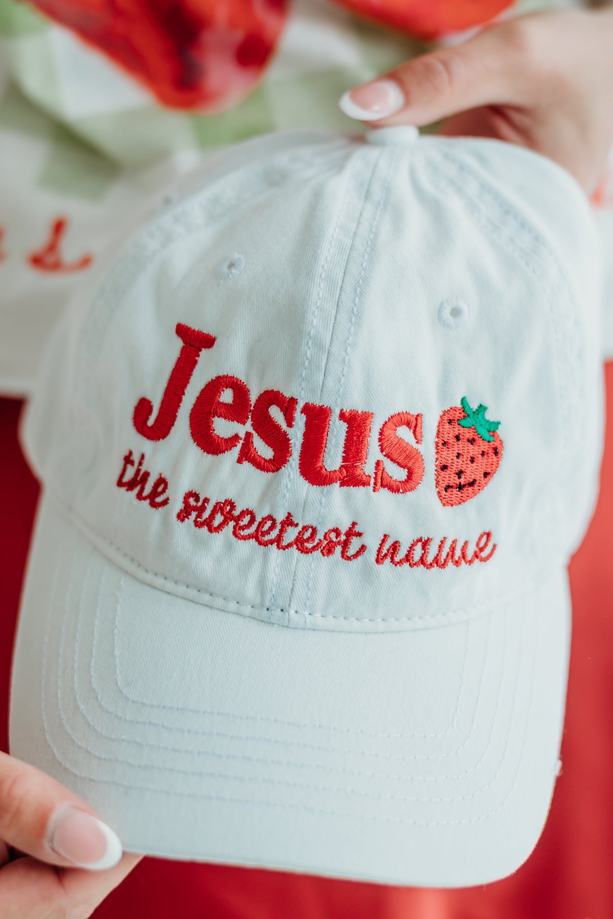 The Sweetest Name Embroidered Cap
