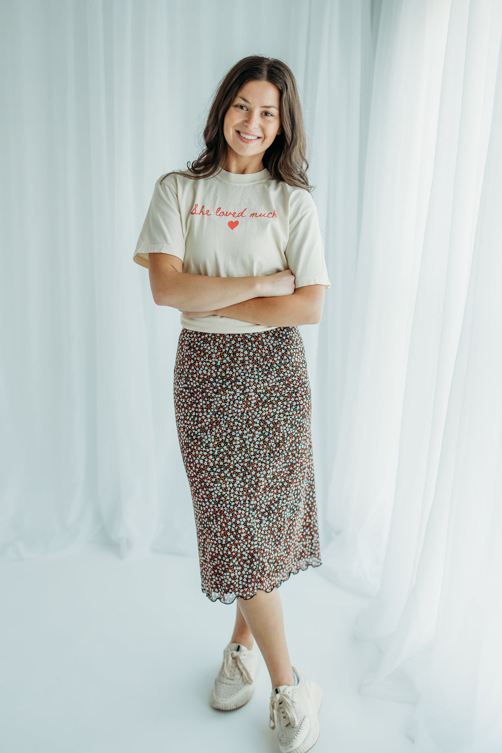 She Loved Much T-Shirt - Ivory
