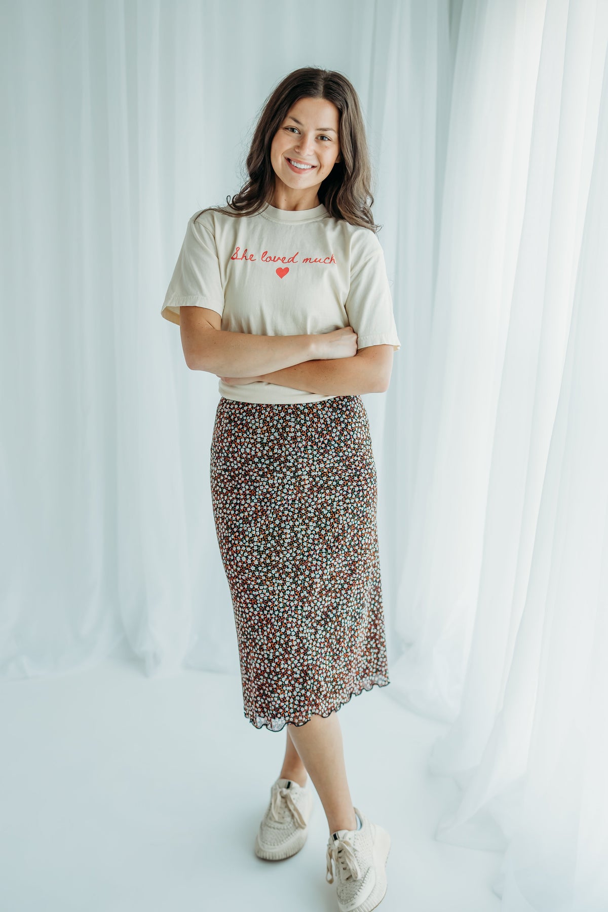 She Loved Much T-Shirt - Ivory