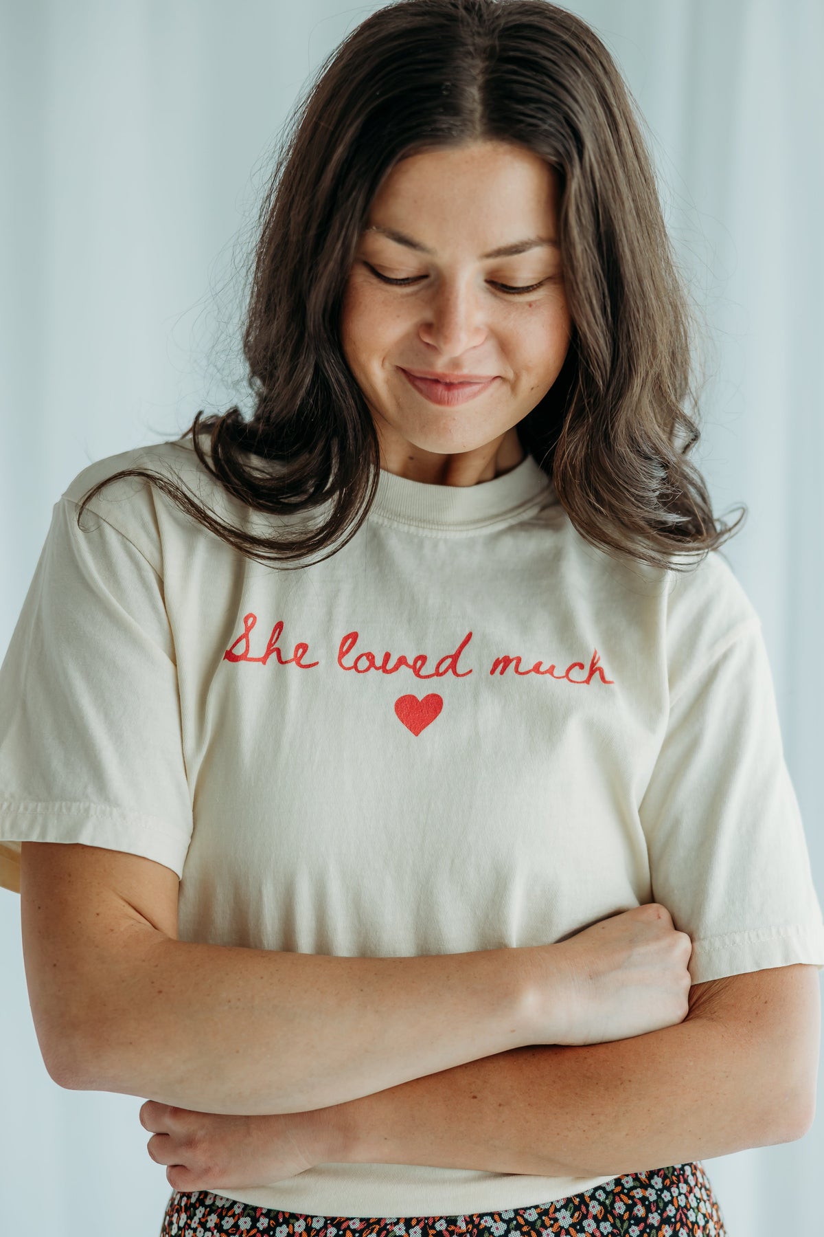 She Loved Much T-Shirt - Ivory