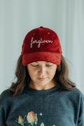 Forgiven Embroidered Corduroy Cap