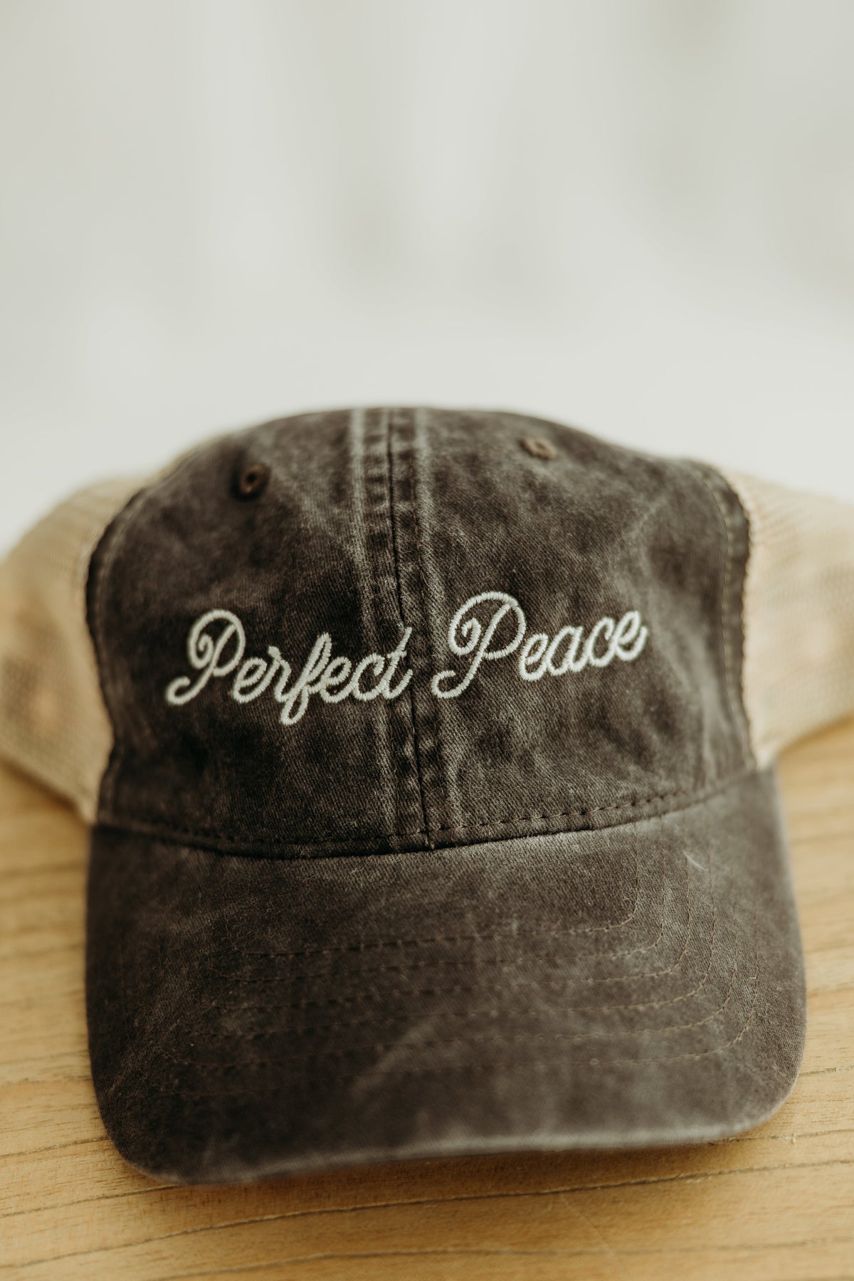 Perfect Peace Embroidered Cap